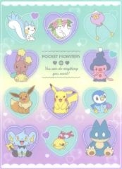 [중고] 밑받침 집합 (하트 디자인) 밑받침 [포켓 몬스터]