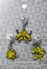 [중고] 키홀더 마스코트 (캐릭터) 239. 일렉트리드 & 125. 일레부 & 466. 일렉트릭 전국 스칸 메탈 매력 (3개 세트) [포켓몬스터] 포켓몬센터 한정