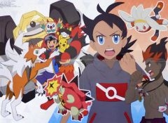 [중고] 포스터 B3 양면 포스터(4절) 집합/고베 다이스케 & 카토 하루 [포켓몬스터/부자 형사 Balance:UNLIMITED] 아니미디아 2020년 10월호 부록