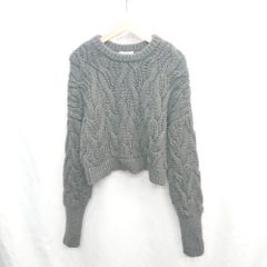 ◇ ⊇ FREAK'S STORE 프릭스 스토어 긴팔 니트 사이즈 F 차콜 그레이 여성 E [1503060002964]