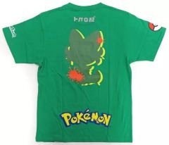 [중고] 의류 쿠사 / 냐오하 페스 T 셔츠 그린 M 사이즈 [Splatoon (스플라툰) × 포켓 몬스터] 포켓몬 센터 온라인 추첨 판매품