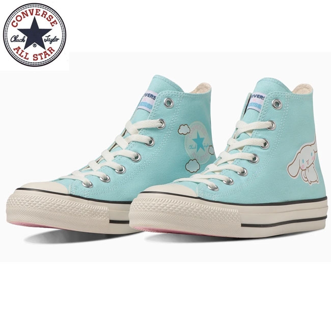 컨버스 컨버스 (R) 시나모롤 시나모롤 하이컷 올스타 시나모롤 하이 산리오 스니커즈 여성용 블루 블루
