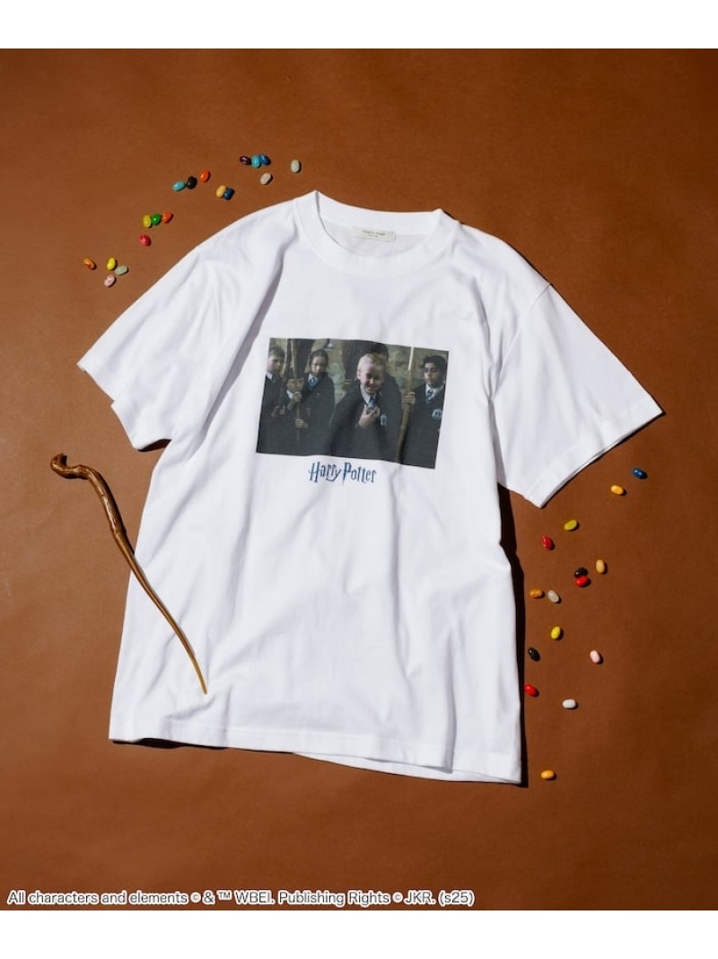 [세일/ 50% 할인] 프릭스 스토어 “해리 포터” 말포이 포토 티셔츠 25AW 프릭스 스토어 탑스 컷 쏘우 티셔츠 블루 화이트 [RBA_E]