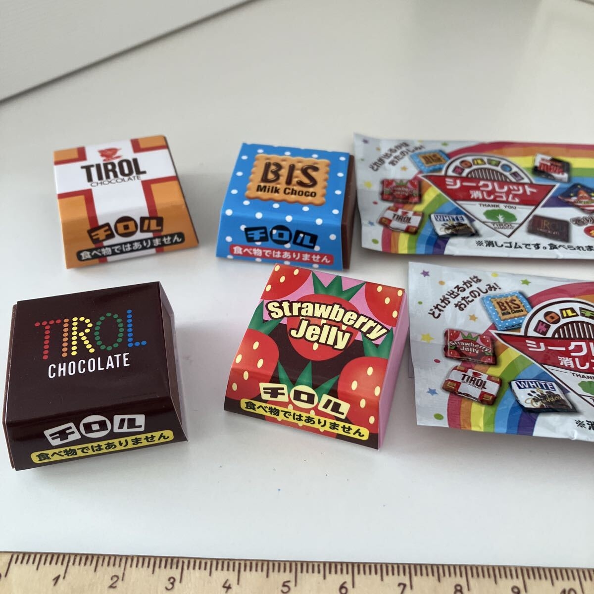 푸드 토이 초콜릿 ◆ 향이 나는 티롤리안 초콜릿 시크릿 지우개!4 종의 우유 · 비스 · 커피 누가 · 딸기 젤리 리얼 발렌타인