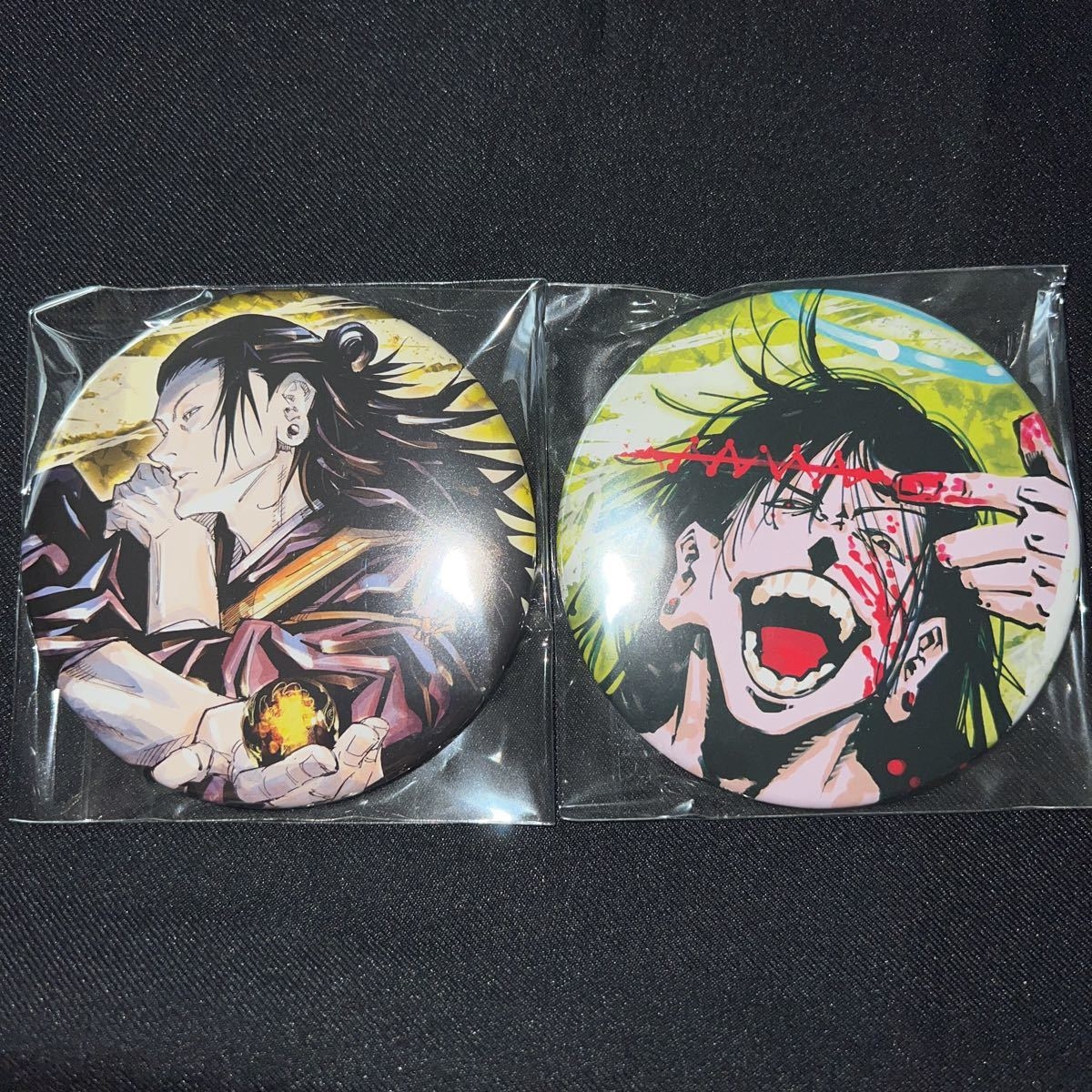 주술 카이센 컬렉션 캔 배지 오리지널 JCS 서머 오일 2종 대량판매